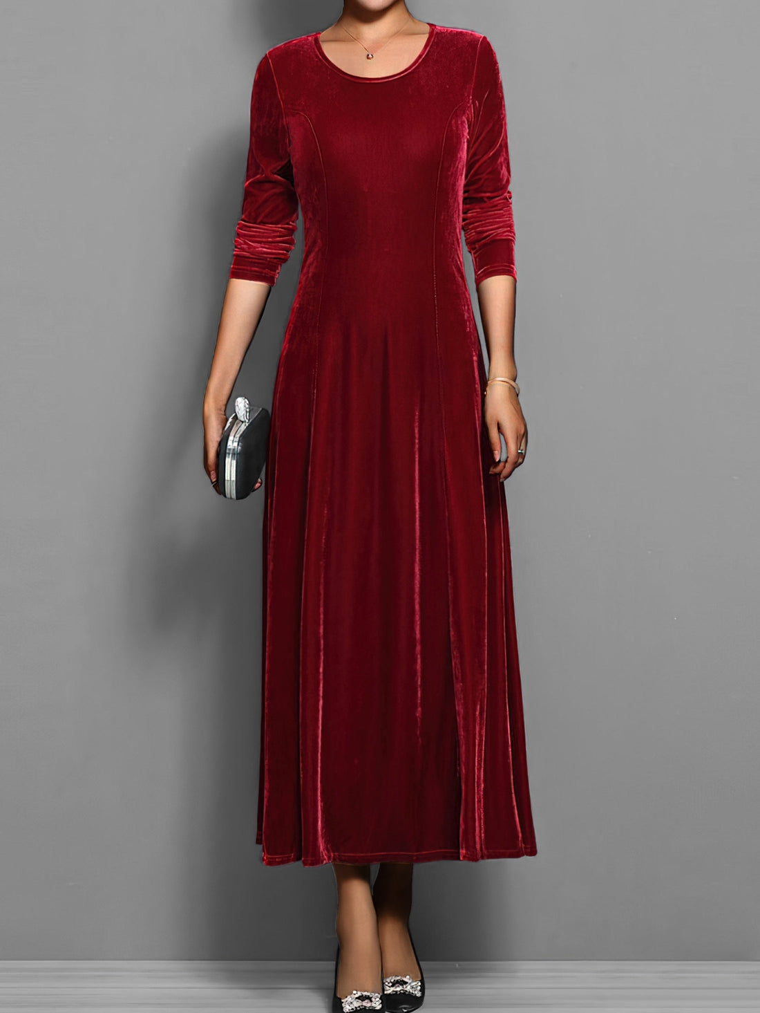 Elizabeth | Soft Velvet Dress