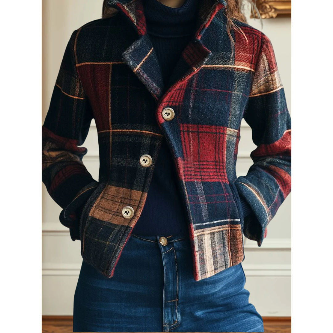Francesca | Classic Plaid Jacket