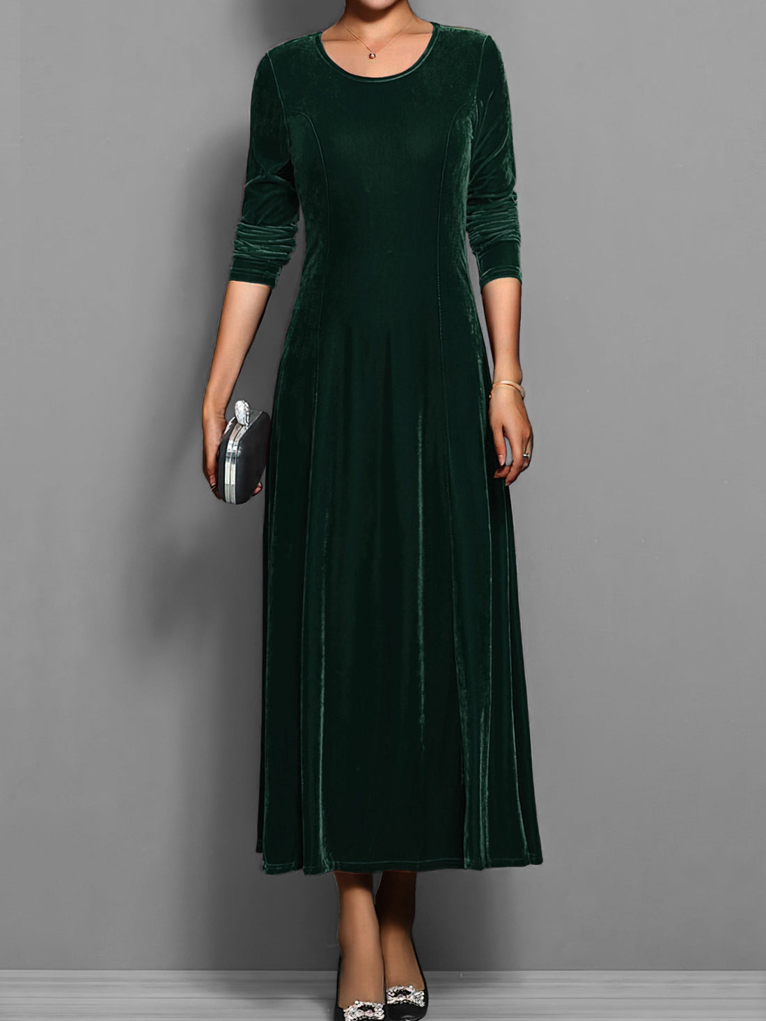 Elizabeth | Soft Velvet Dress