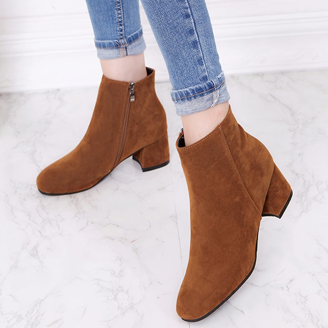 Alcyone | Women's Chelsea Ankle Boot with Block Heel
