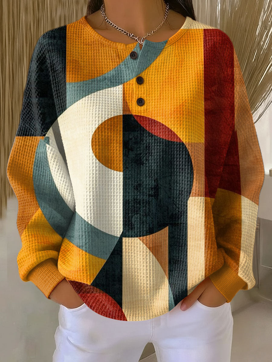 Michaela | Waffle Sweater
