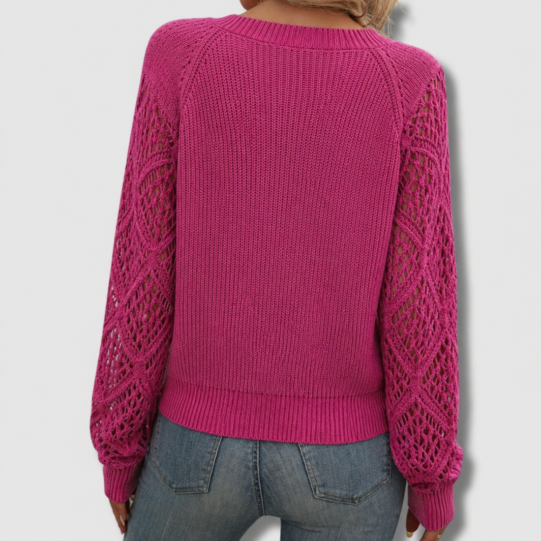 Jade | Elegant V-Neck Sweater