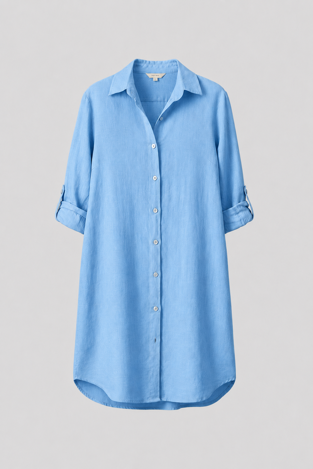 Saskia | Long Sleeve Button Front Shirt Dress