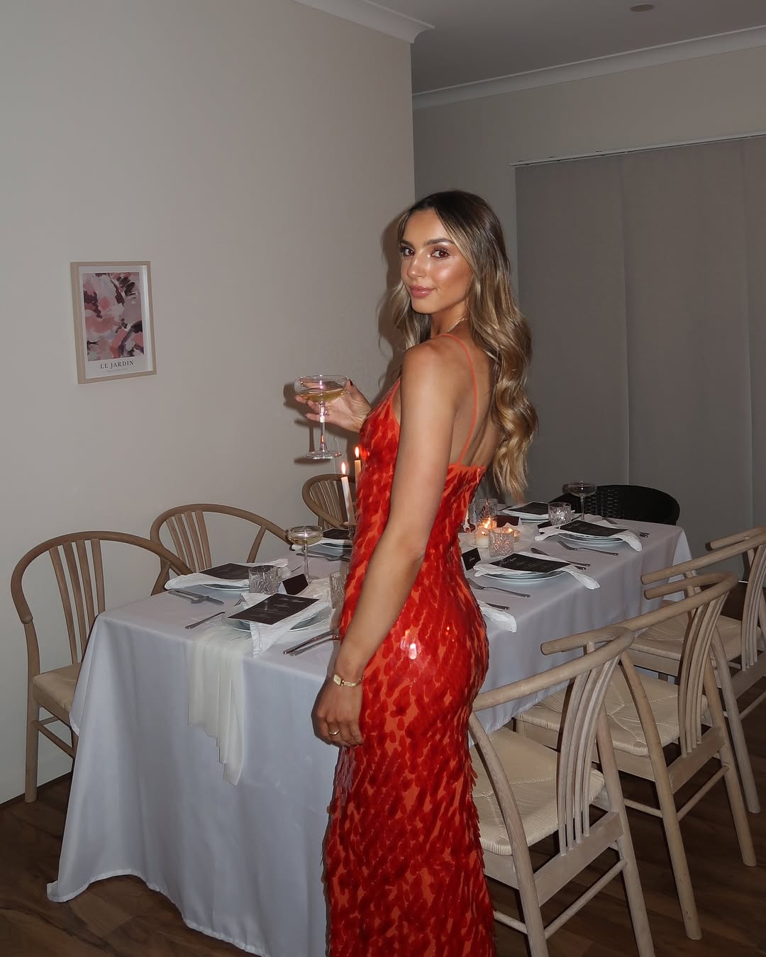 Holly | Women's Wedding Guest Sequin Backless Dress