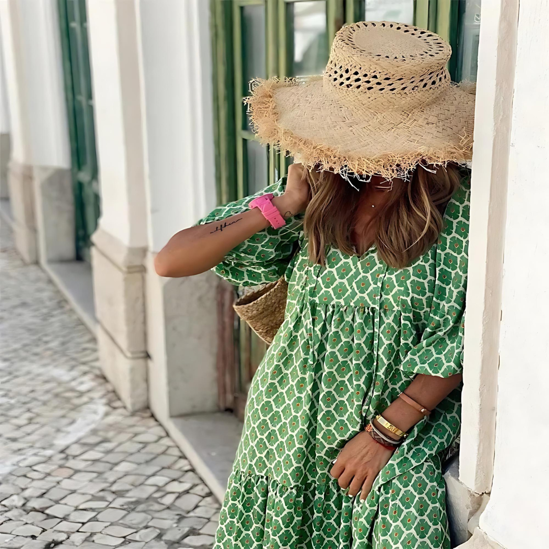 Haven | Floral Puff Sleeve Tiered Maxi Summer Dress