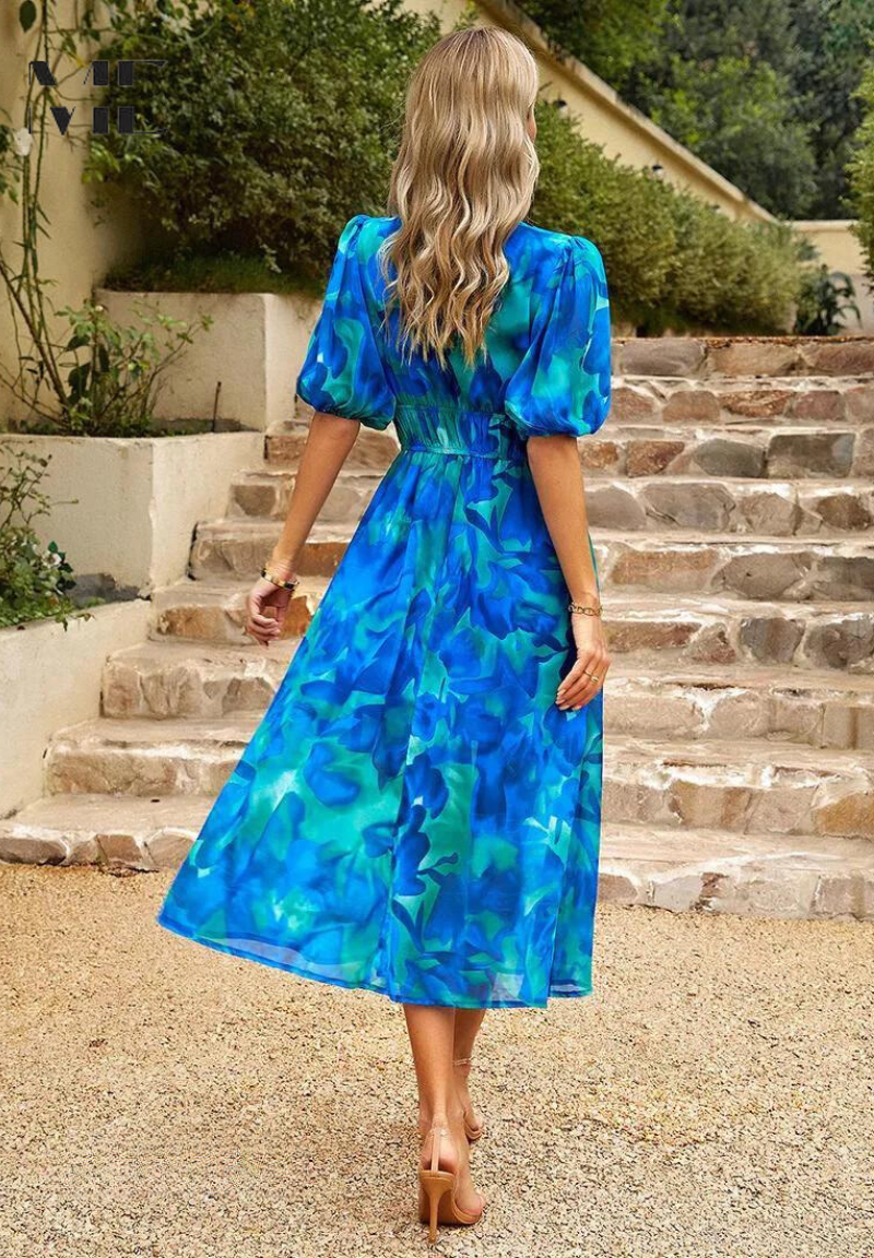 Monica | Elegant Floral Dress