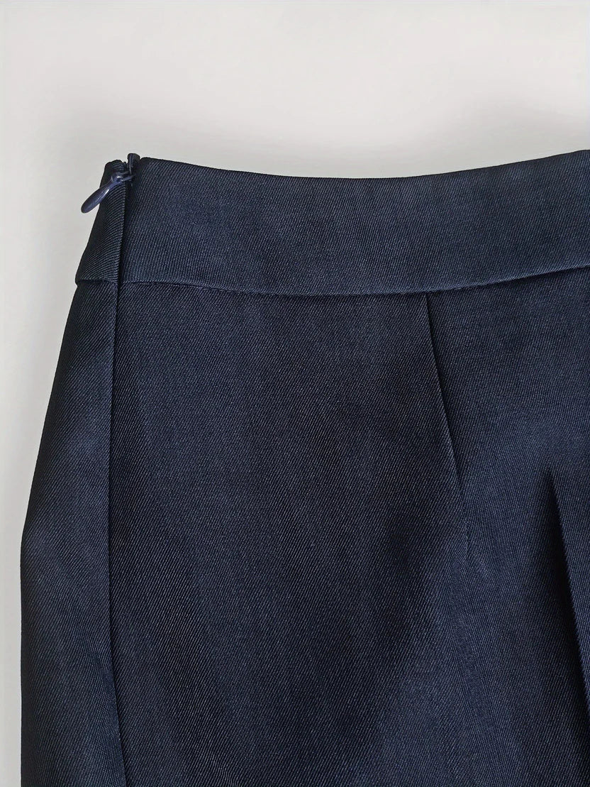 Vina | Women's Two-Piece Suit Set Longline Blazer & Flare Trousers