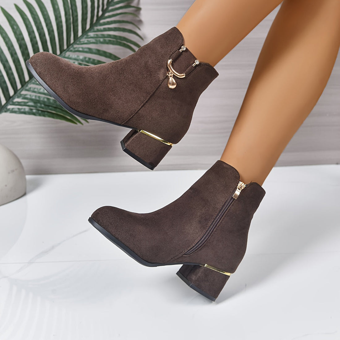 Darienne | Chelsea Ankle Boot with Block Heel