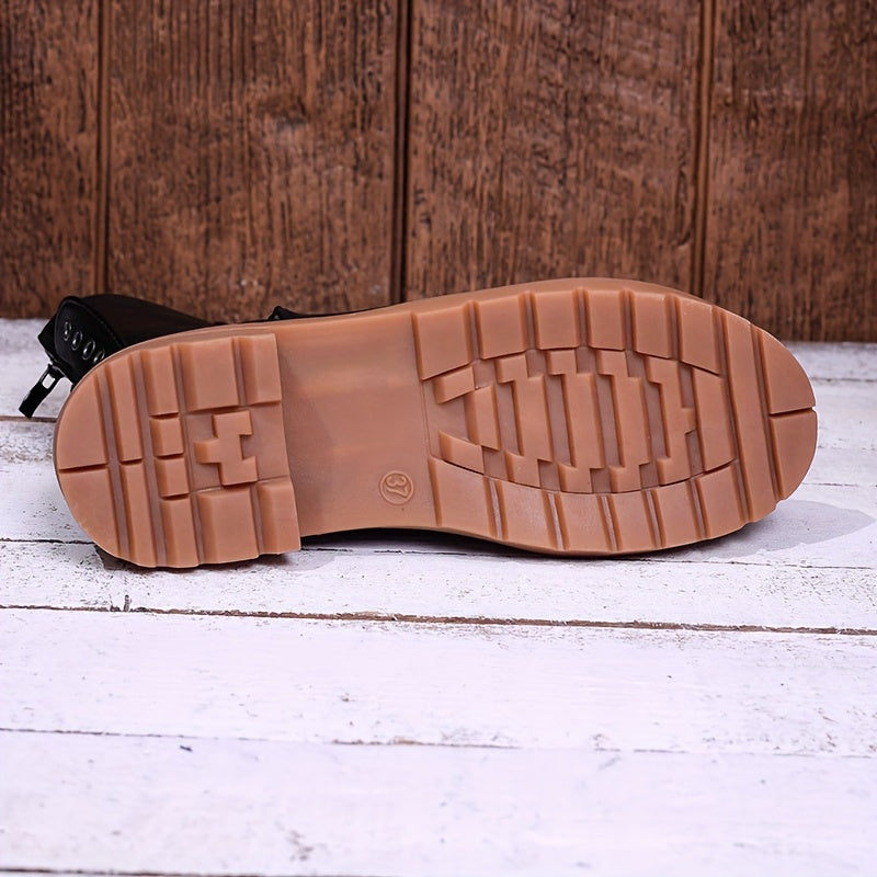 Darla | Lace-Up Combat Ankle Boot