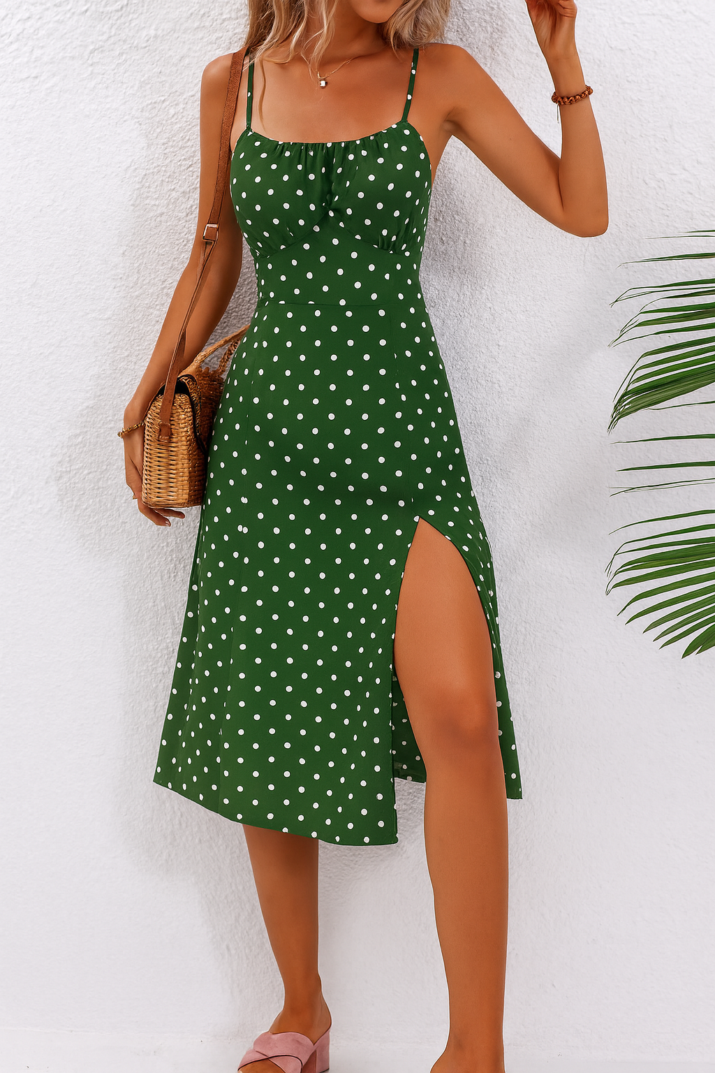 Melanie | Polkadot Midi Dress