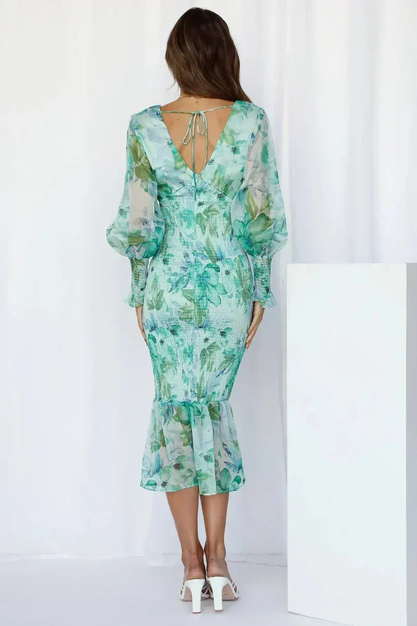 Julia | Wedding Guest Floral Dress Evening