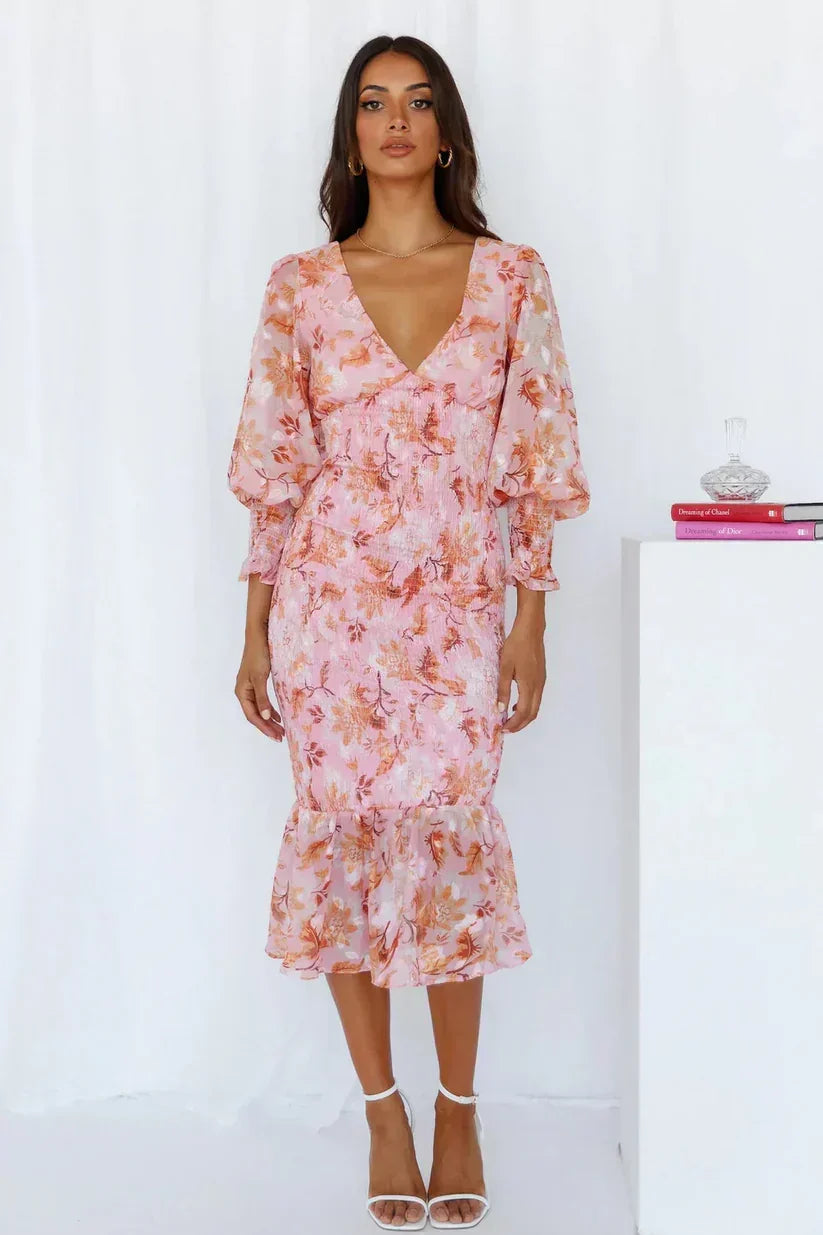 Julia | Wedding Guest Floral Dress Evening