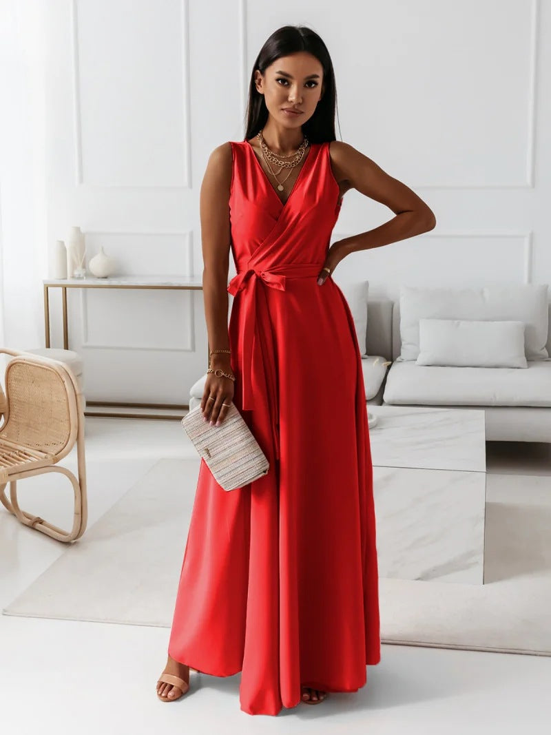 Sorenza | V-Neck Wrap Maxi Dress