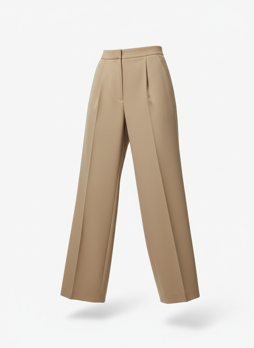 Tailored wide-leg trousers, shop bottoms