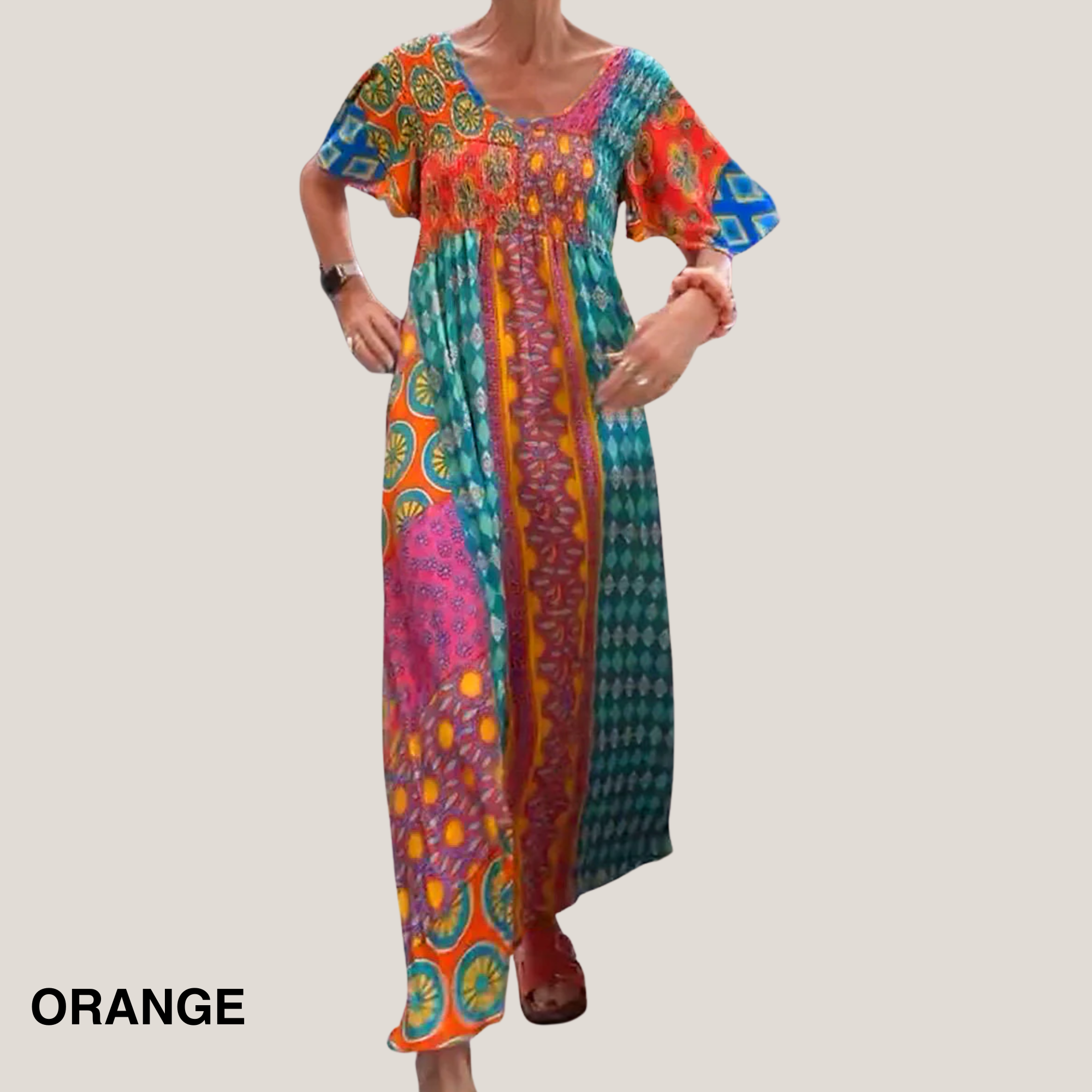 Vanessa | Elegant Paisley Midi Dress