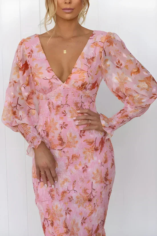 Julia | Wedding Guest Floral Dress Evening