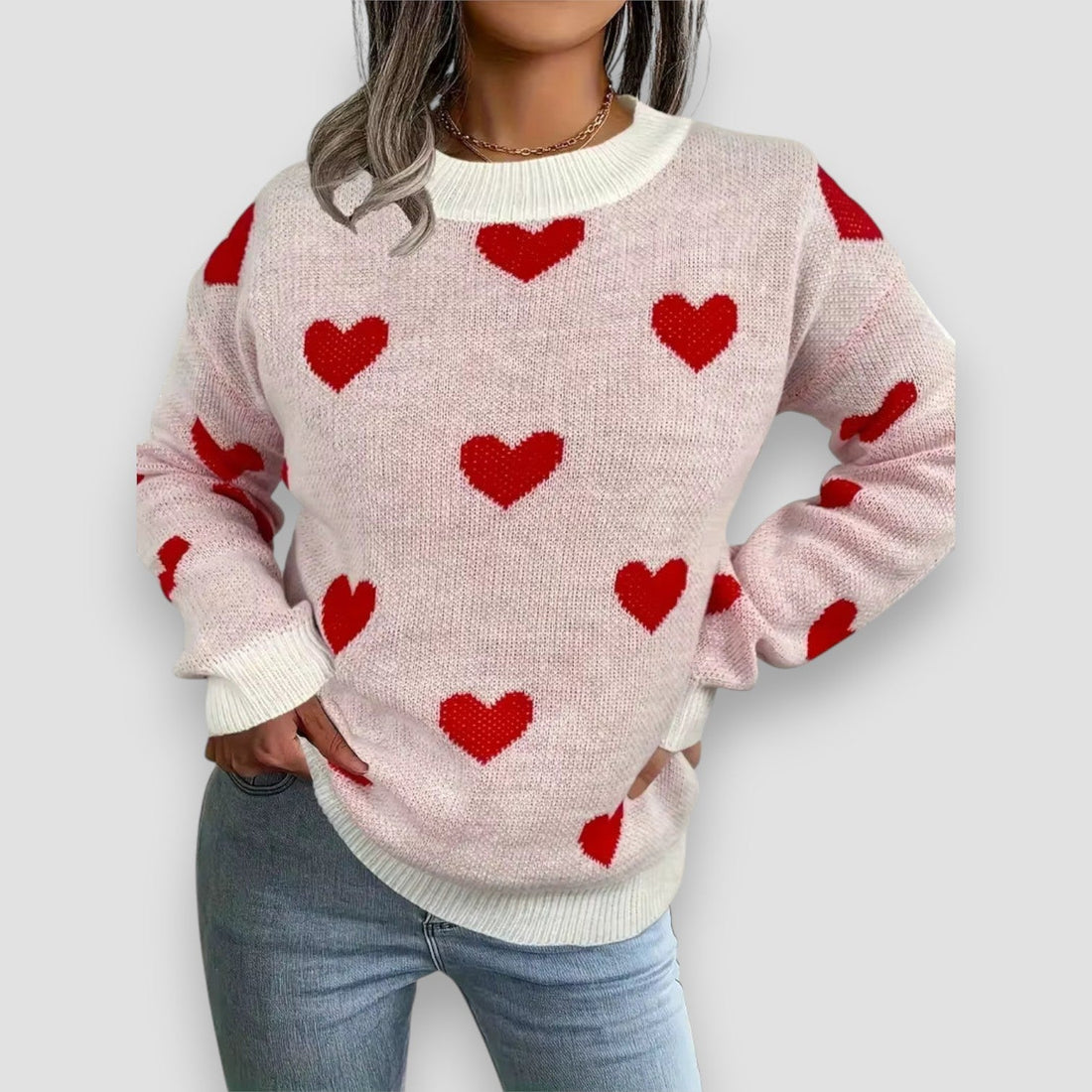 Katherine | Elegant Hearts Sweater