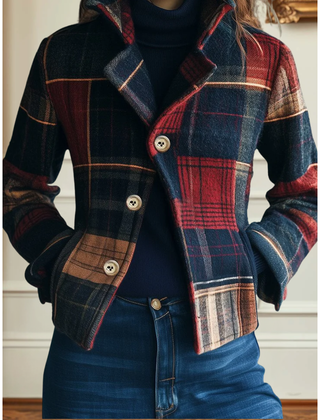 Francesca | Classic Plaid Jacket