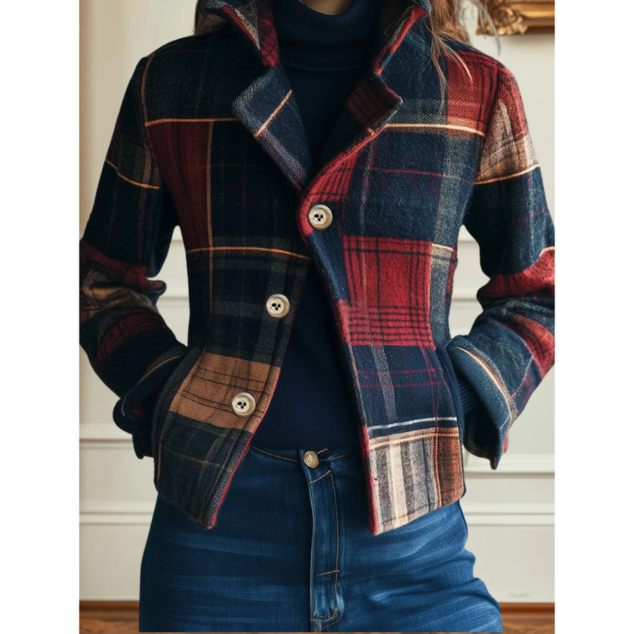 Francesca | Classic Plaid Jacket