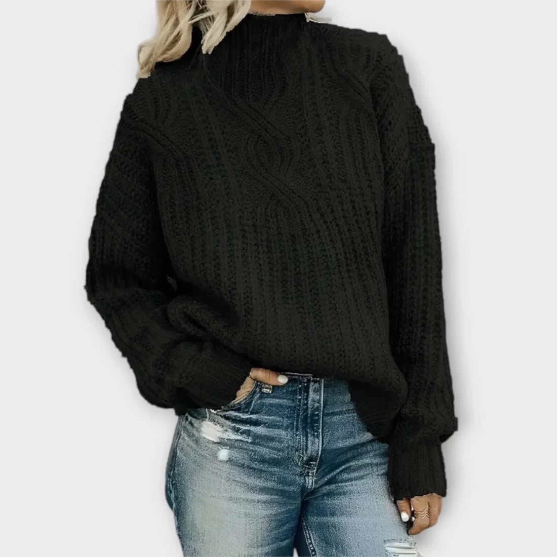 Liv | Modern High-Neck Sweater