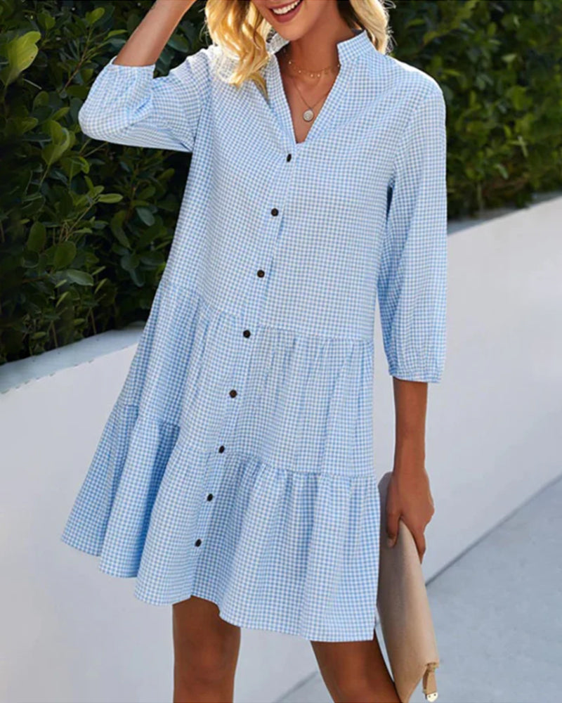 Lorraine | Summer Check Dress