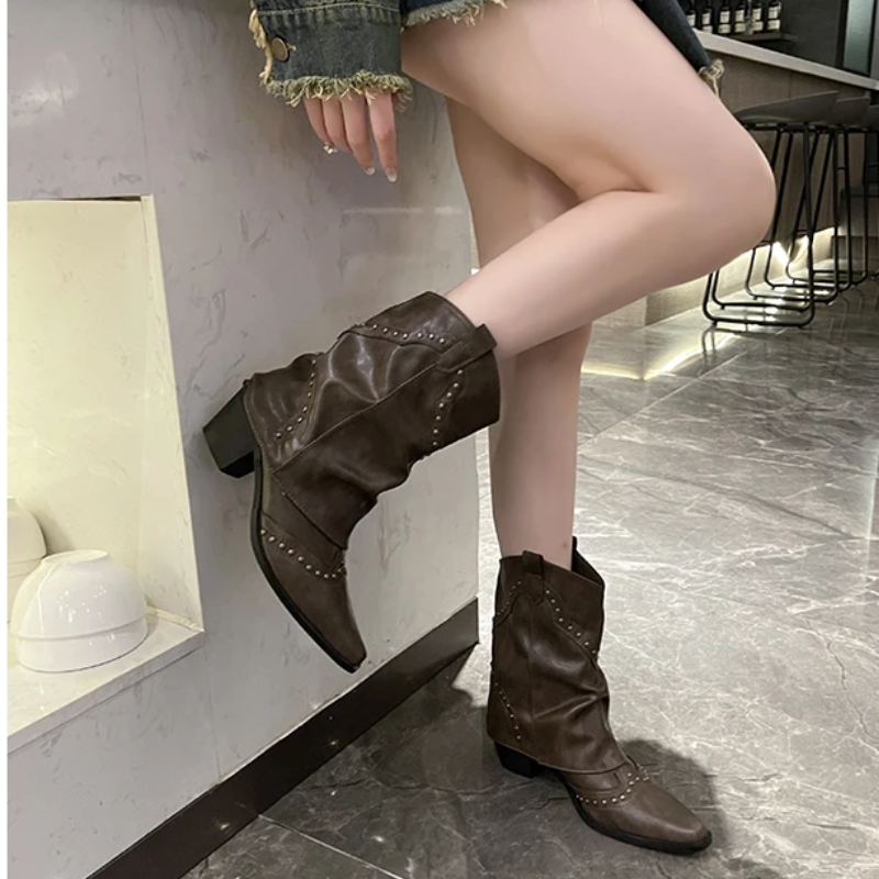 Sierra | Studded Western Boots