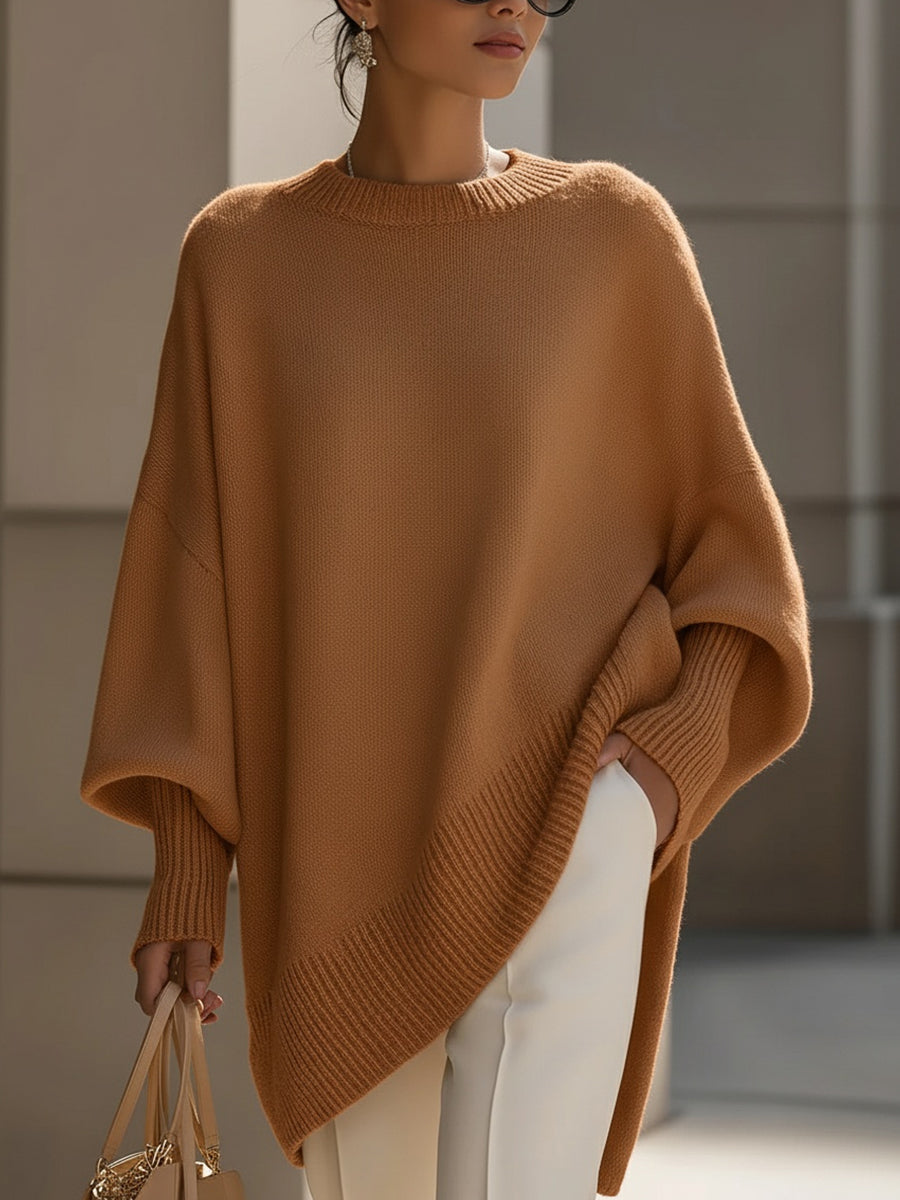 Lillian | Women's Oversized Draped Knit Sweater Dress