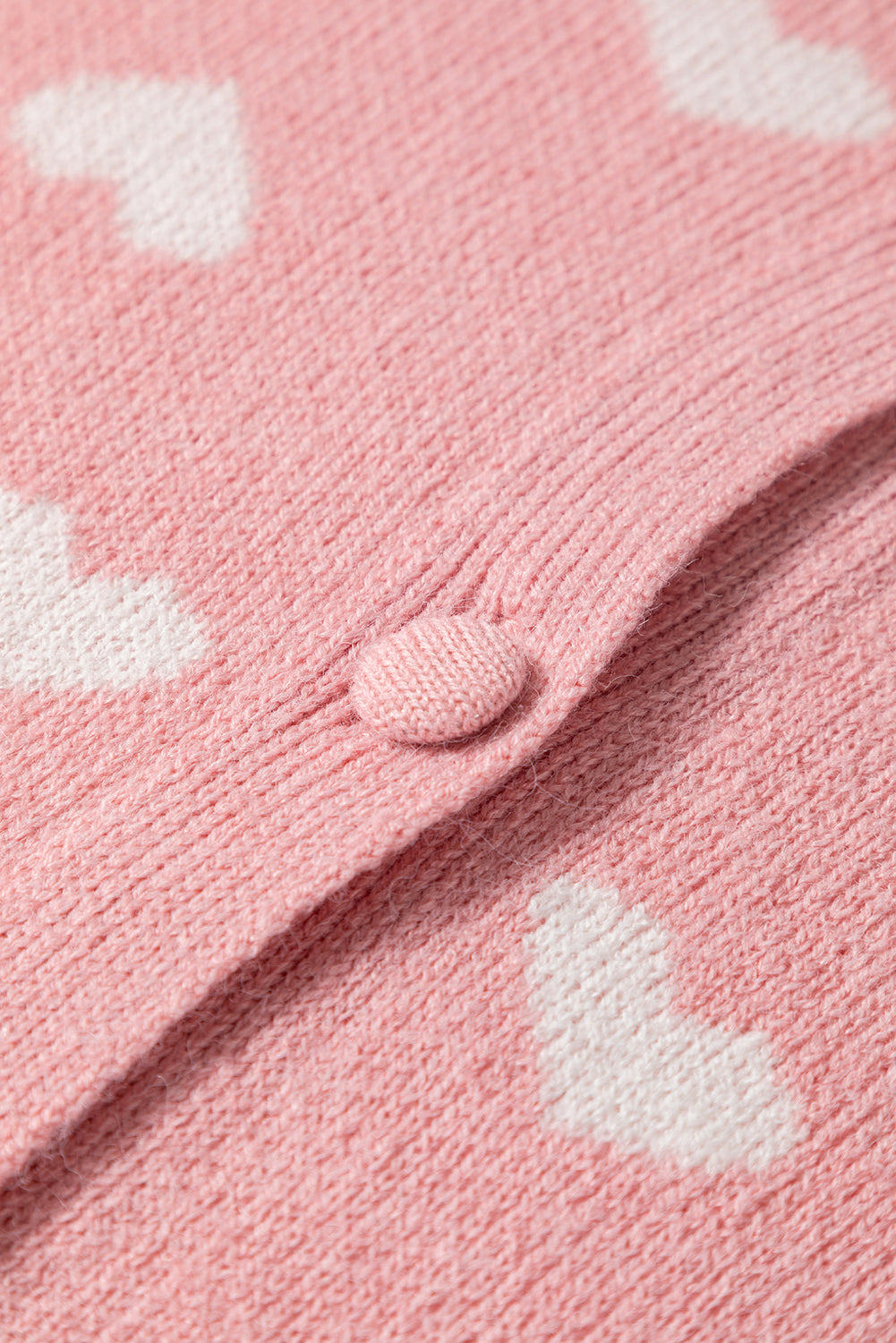 Amara | Women's Heart Pattern Button-Front Cardigan Sweater