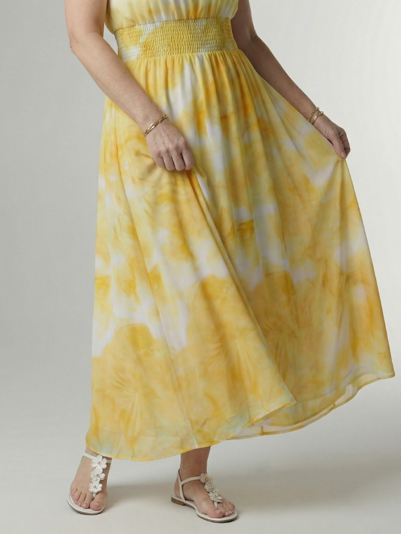 Adalyn | Women's Gathered Halter Midi Dress