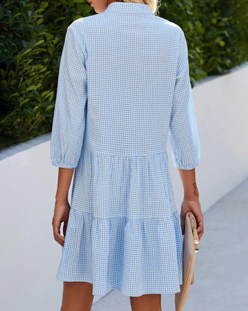 Lorraine | Summer Check Dress
