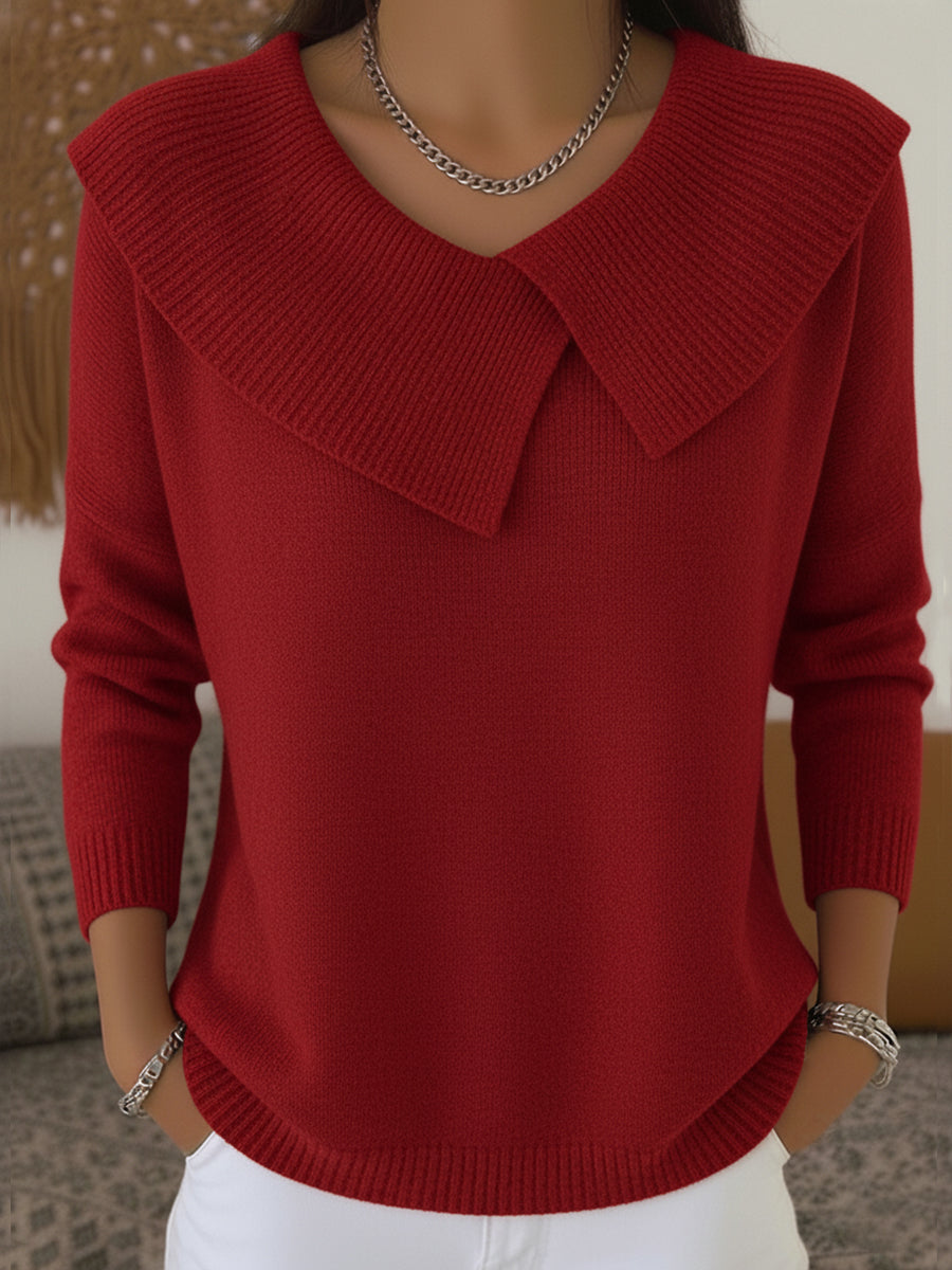 Cassidy | Women's Warm Soft-Collar Knit Sweater