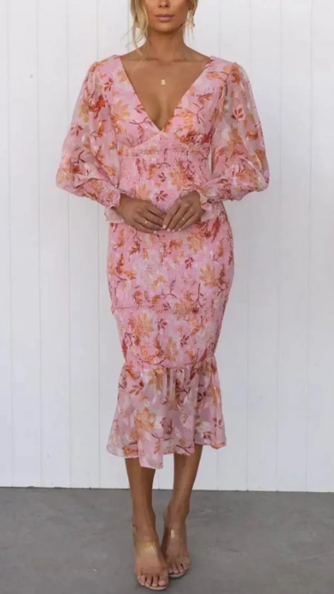Julia | Wedding Guest Floral Dress Evening