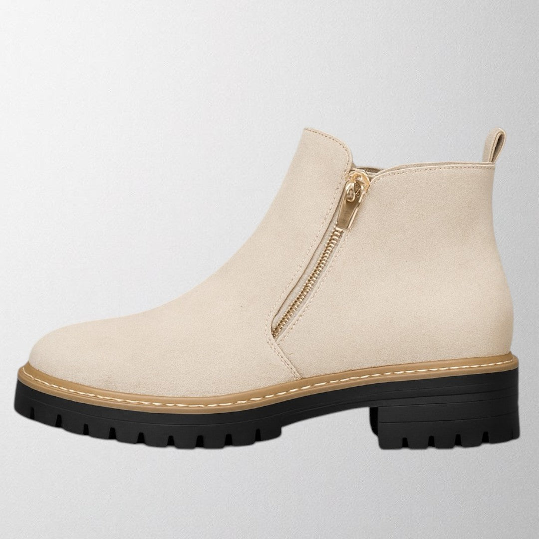 Elma | Women's shoe with round toe and side zip fastening