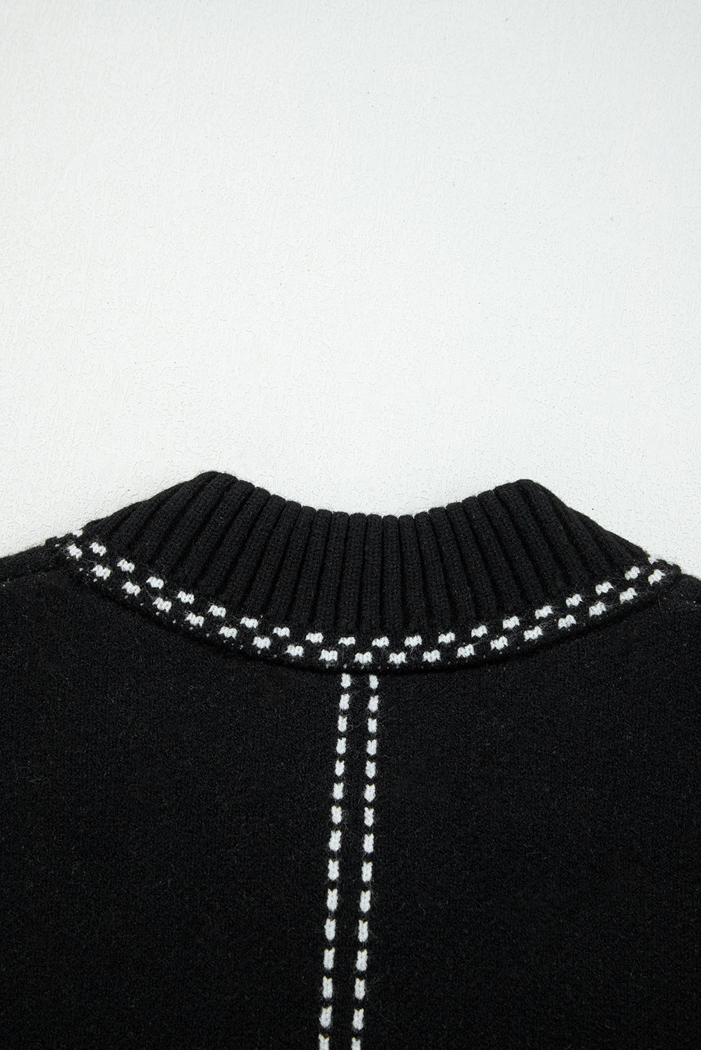 Marielle | Women's Contrast Trim Button-Up Cardigan Sweater