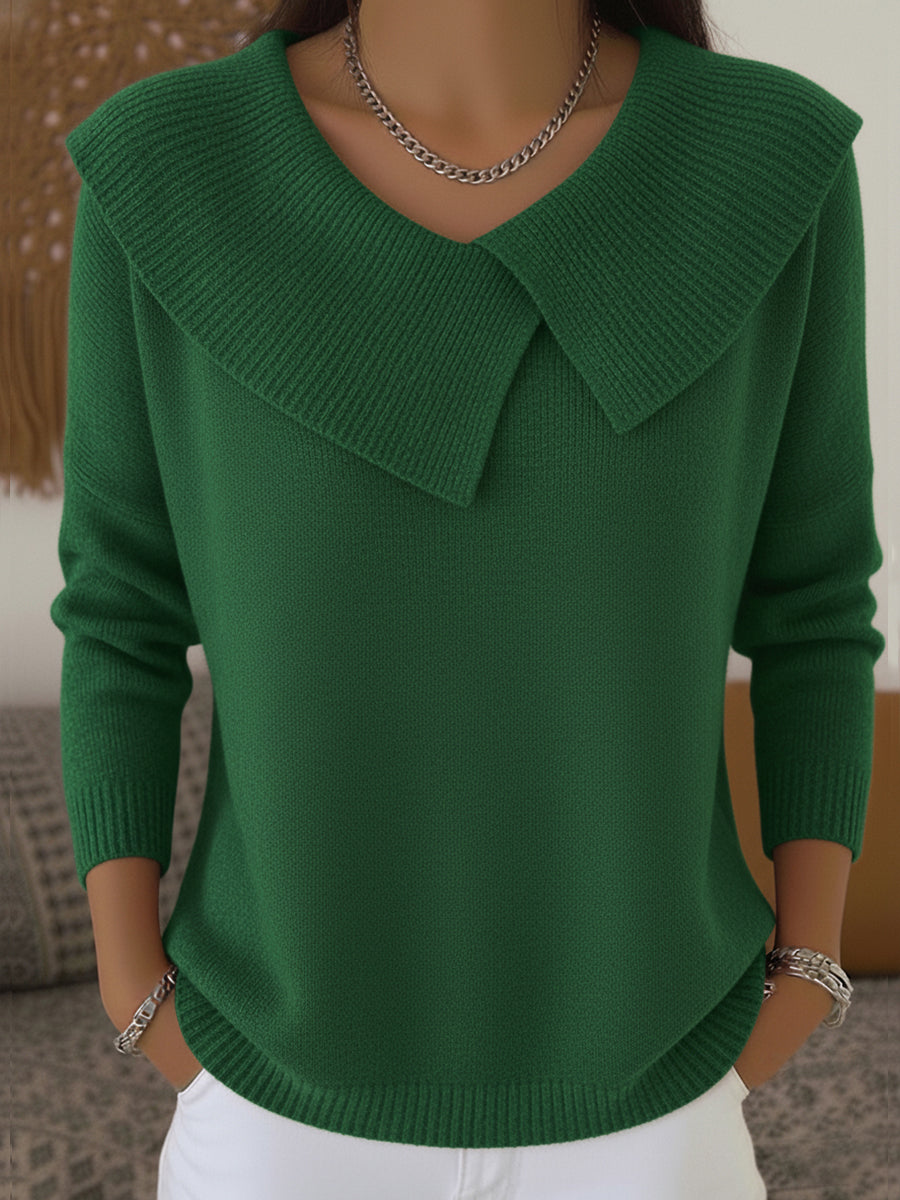 Cassidy | Women's Warm Soft-Collar Knit Sweater