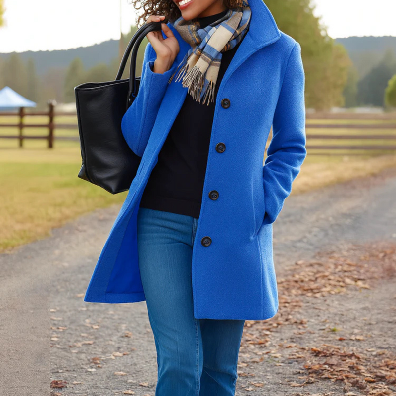 Aubrey | Women's Classic Button-Front Trench Coat