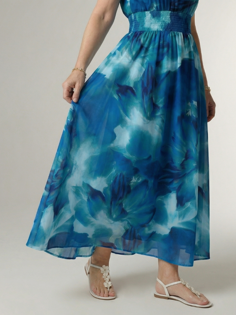 Adalyn | Women's Gathered Halter Midi Dress
