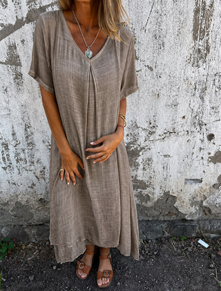 Amy | Loose V-neck Dress