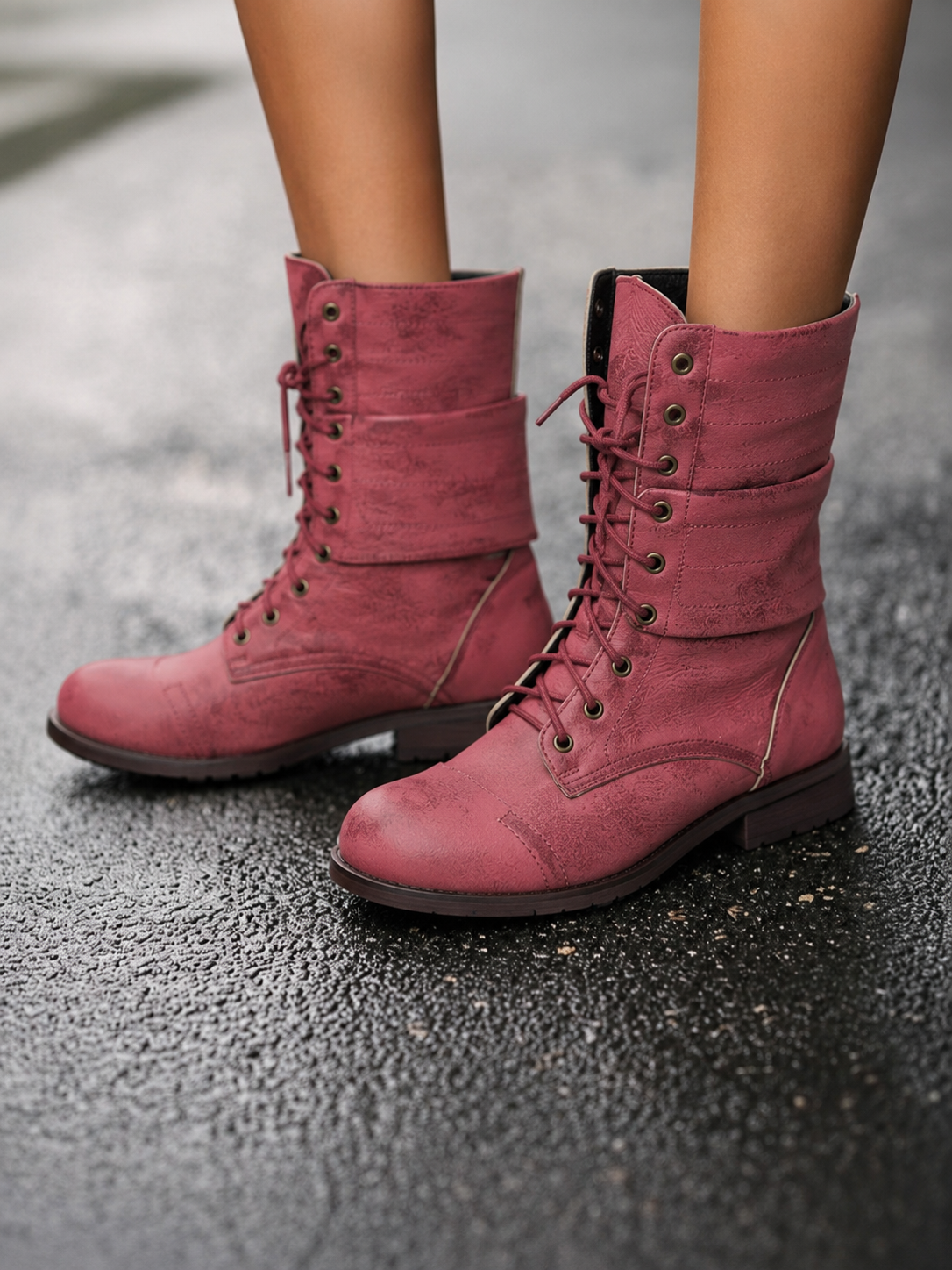 Rowena | Women’s Vintage Lace-Up Boots