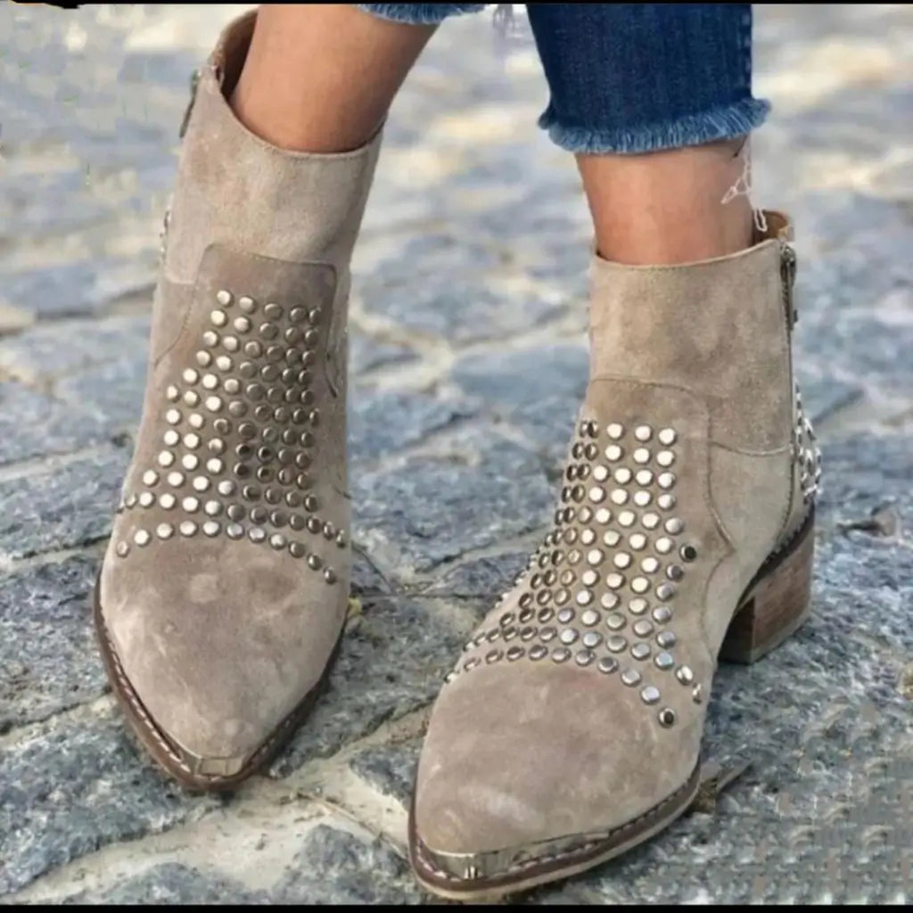 Diana | Studded Edge Boots