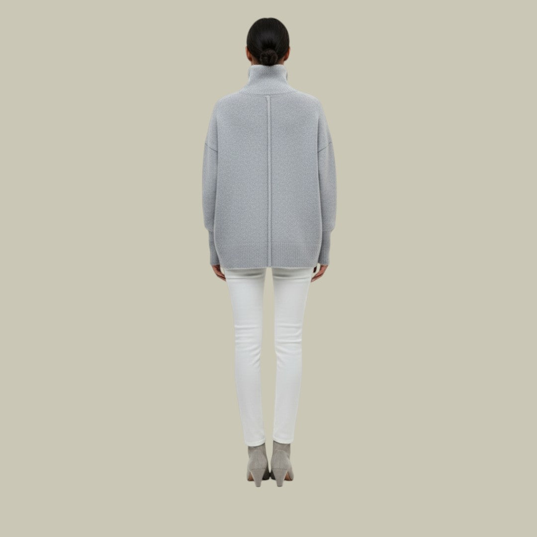 Ruby | Women's Oversized Turtleneck Pullover Sweater