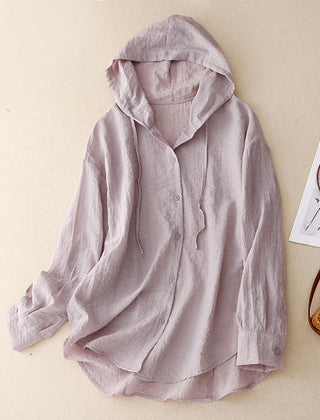 Victoria | Lightweight Hoodie with Buttons