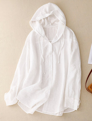 Victoria | Lightweight Hoodie with Buttons