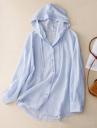 Victoria | Lightweight Hoodie with Buttons