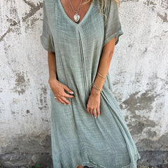 Amy | Loose V-neck Dress