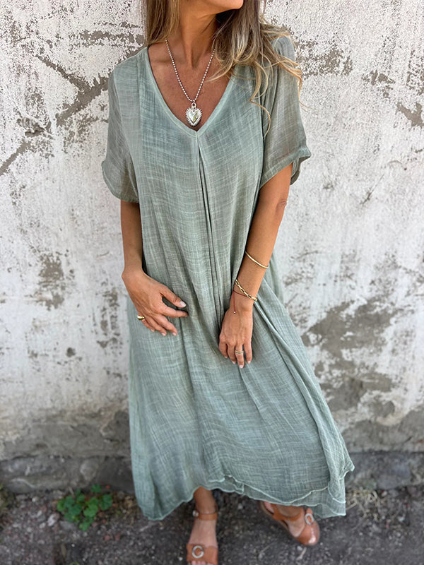 Amy | Loose V-neck Dress