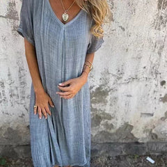 Amy | Loose V-neck Dress