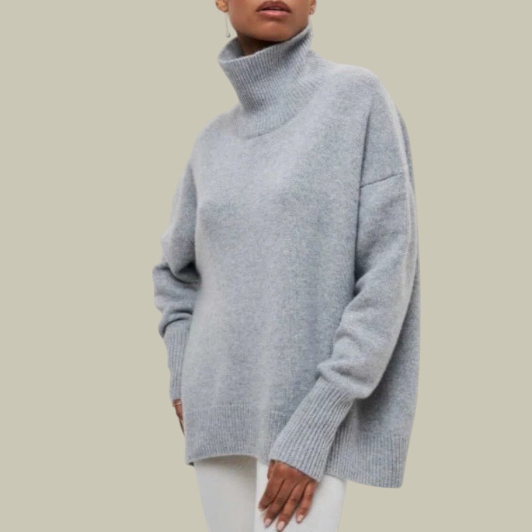 Ruby | Women's Oversized Turtleneck Pullover Sweater