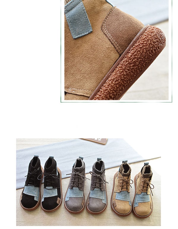 Marlowe | Women's Stitched Suede Chelsea Ankle Boots