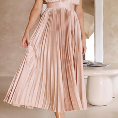 Maria | Elegant Pleated Maxi Dress